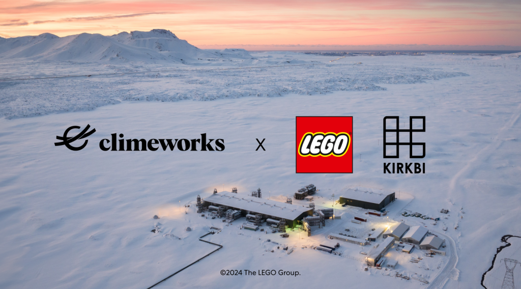 Climeworks removes CO₂ from the air for the LEGO Group and KIRKBI